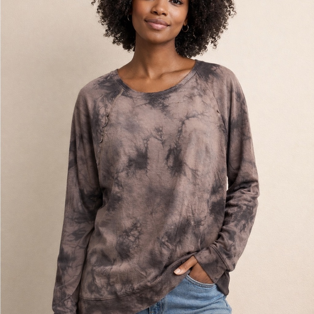 JoyLab Earthy Tie-Dye Long Sleeve Tee